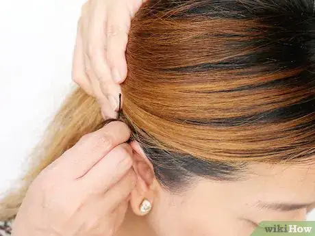 Image titled Make a Side Fringe Without Cutting Your Hair Step 6