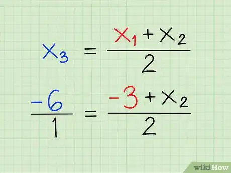 Image titled Find the Second Endpoint Algebraically when Given One Endpoint and the Midpoint Step 2