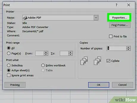 Image titled Print an Excel Spreadsheet on PC or Mac Step 7