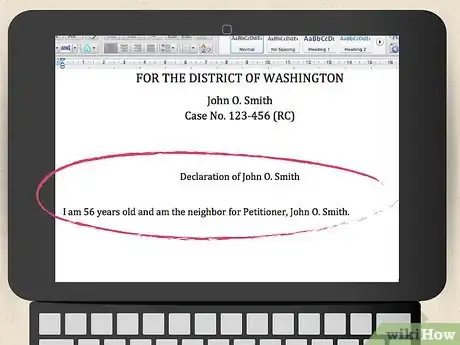 Image titled Write a Family Law Declaration in Washington State Step 5