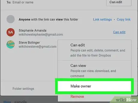 Image titled Transfer Ownership of Dropbox Files and Folders on PC or Mac Step 10