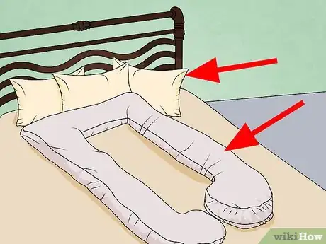 Image titled Lie Down in Bed During Pregnancy Step 1
