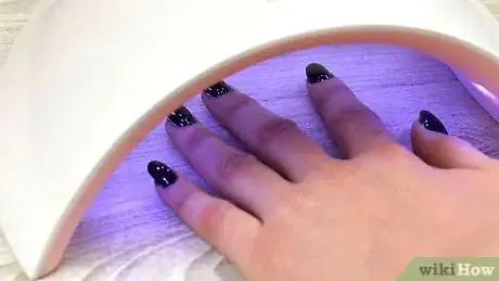 Image titled Do a Manicure with Sharpie and Mirror Powder Step 6
