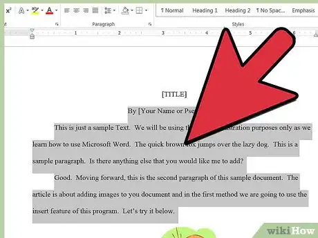 Image titled Add a Bookmark in Microsoft Word Step 1