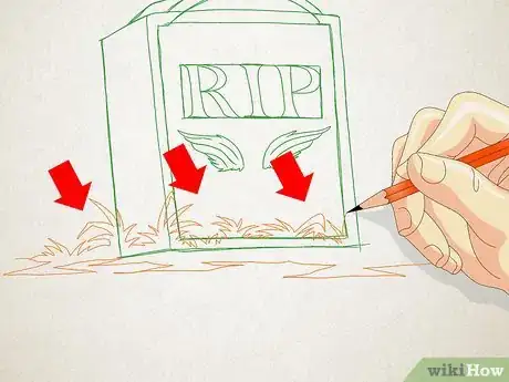 Image titled Draw a Gravestone Step 8