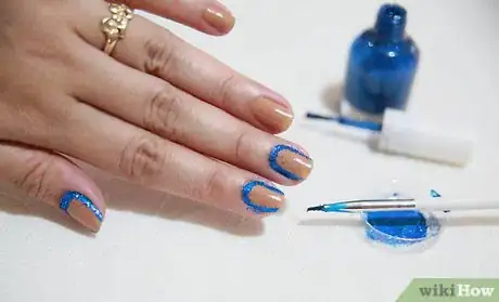 Image titled Do Glitter Cuticles Step 7