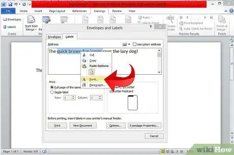 Image titled Format Label Text and Add Graphics in Microsoft Word Step 4
