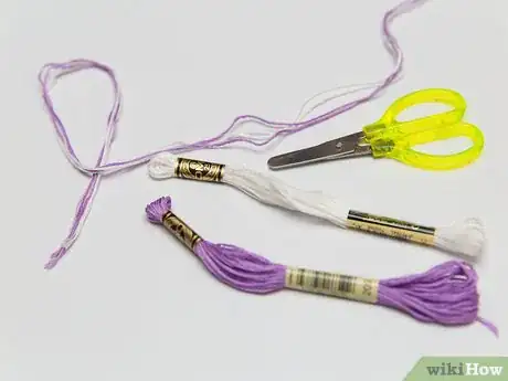 Image titled Make a Candy Stripe Friendship Bracelet Step 1