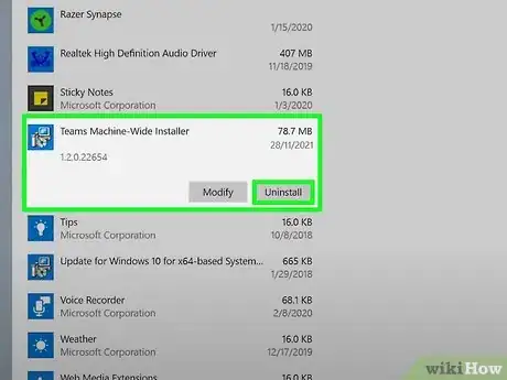 Image titled Remove Microsoft Teams on Windows Step 9