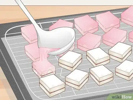 Image titled Make a Layered Fondant Iced Petit Four Cake Step 24