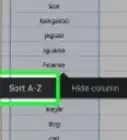 Alphabetize in Google Docs