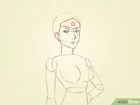 Image titled Draw Wonder Woman Step 4