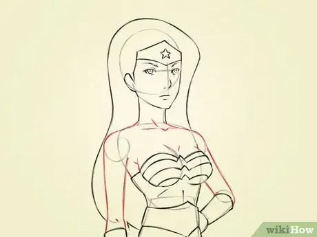Image titled Draw Wonder Woman Step 7