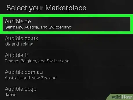 Image titled Change the Audible Marketplace on iPhone or iPad Step 8
