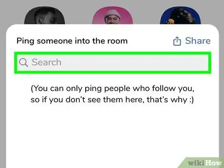 Image titled Ping Someone Into a Room in Clubhouse Step 3