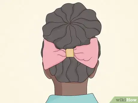 Image titled Put African American Hair in a Bun Step 15