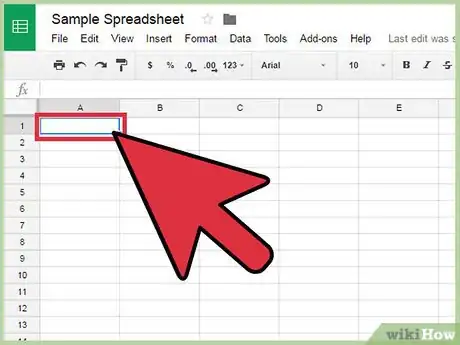 Image titled Use Google Spreadsheets Step 5