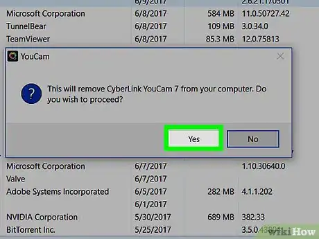 Image titled Uninstall Cyberlink Youcam Step 7