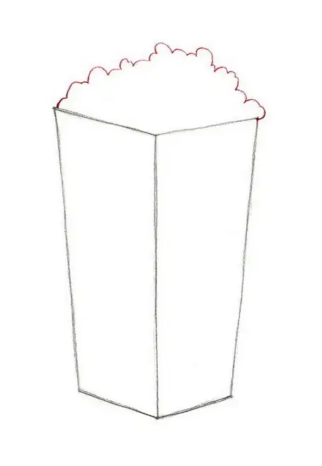Image titled Sketch popcorn shape Step 3