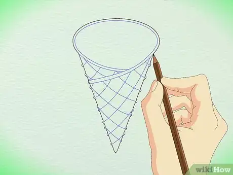 Image titled Draw a Detailed Ice Cream Cone Step 4
