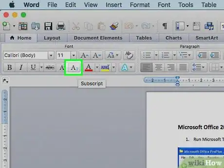 Image titled Type Subscripts on Mac Step 10
