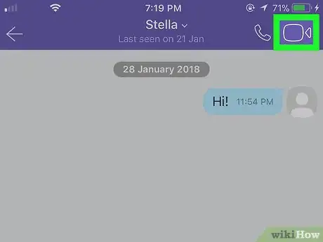 Image titled Video Chat on Viber on iPhone or iPad Step 7