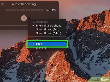 Image titled Make an Audio Recording Using Quicktime Player Step 6