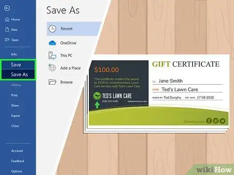 Image titled Make Gift Certificates Step 8