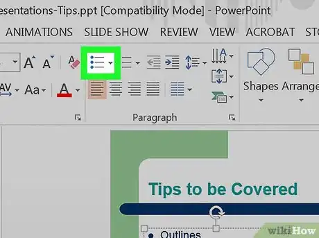 Image titled Add a Bullet Point in PowerPoint Step 5