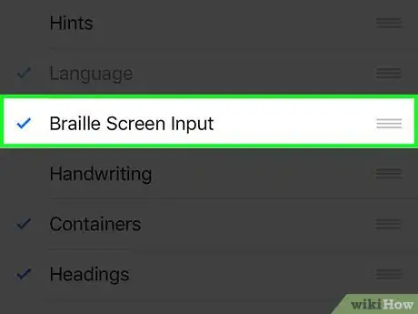 Image titled Change the Braille Screen Input on an iPhone Step 7