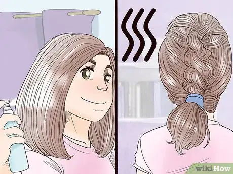 Image titled Style Air Dried Hair Step 13