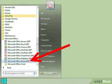 Image titled Insert Page Numbers in Microsoft Word 2007 Step 1