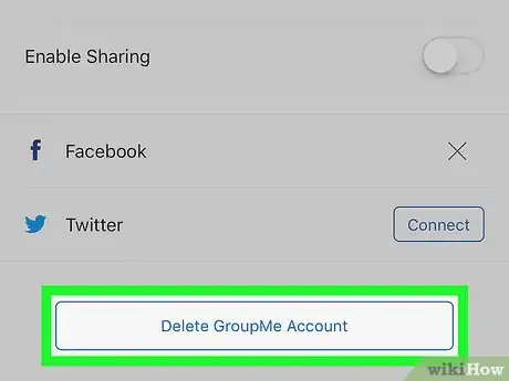 Image titled Delete an Account on Groupme on iPhone or iPad Step 4