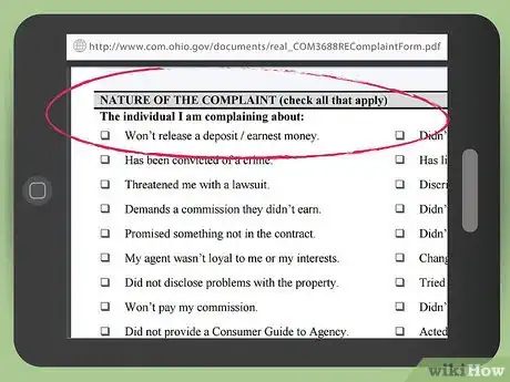 Image titled File a Complaint Against a Real Estate Agent in Ohio Step 10