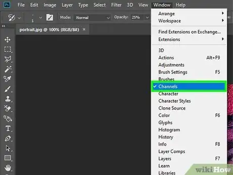 Image titled Make Luminosity Masks in Photoshop CC for Portraiture Step 1