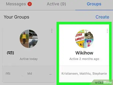 Image titled Leave a Group Chat on Facebook Messenger on iPhone or iPad Step 3