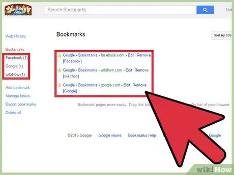 Image titled Access Bookmarks on Google Chrome Step 11