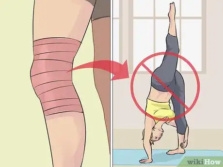 Image titled Do Standing Splits at the Wall in Yoga Step 1