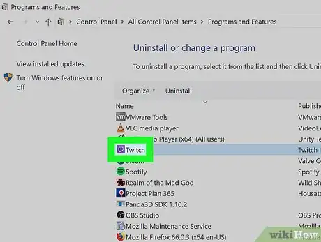 Image titled Uninstall Twitch on PC or Mac Step 4