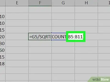 Image titled Calculate Uncertainty in Excel on PC or Mac Step 10