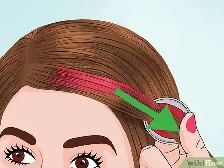 Image titled Color Streak a Ponytail Step 4