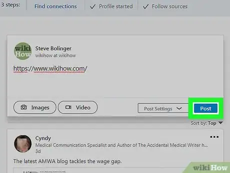 Image titled Post Something on LinkedIn on PC or Mac Step 9