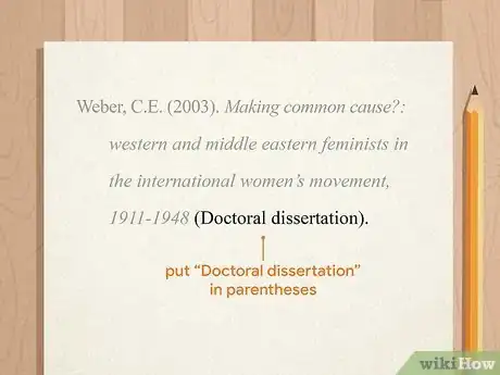 Image titled Cite a Dissertation in APA Step 4