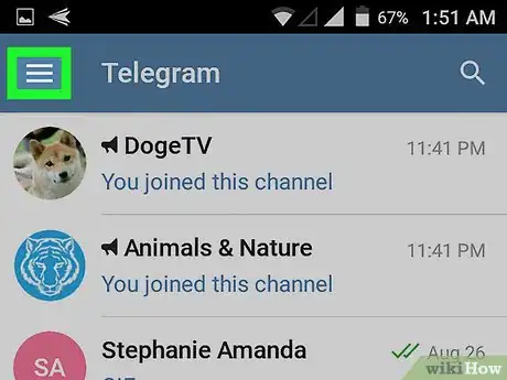 Image titled Change Your Number on Telegram on Android Step 2