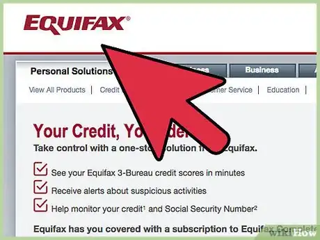 Image titled Dispute an Equifax Credit Report Online Step 1