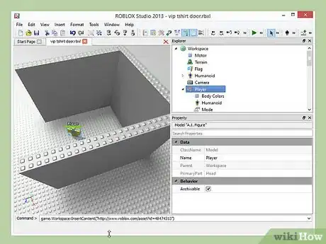 Image titled Make a VIP T Shirt Door on Roblox Step 1