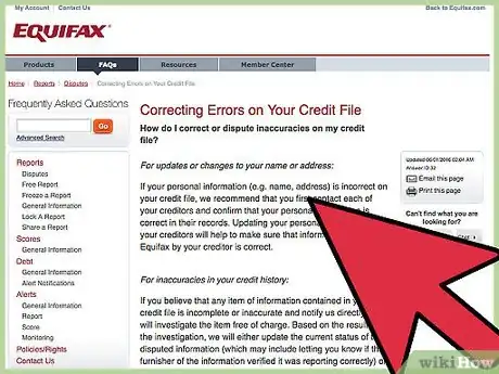 Image titled Dispute an Equifax Credit Report Online Step 4