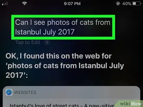 Image titled Search Photos Using Siri on iPhone Step 5