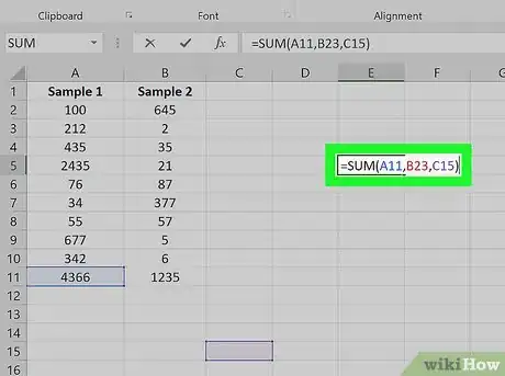 Image titled Add Up Columns in Excel Step 15