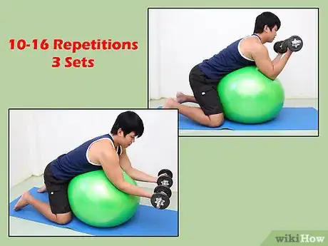 Image titled Work out Biceps With an Exercise Ball Step 6